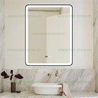 OGLINZI LED - Reduceri Oglinda Baie LED 70x90cm Touch Ceas Dezaburire LZJ139 Promotie